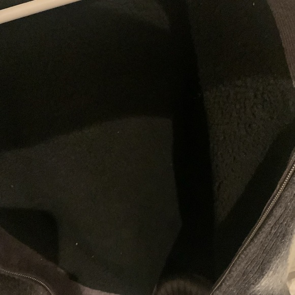 Incredible Nevada Grey Gradient Full Zip Sherpa Hoodie SZ Medium 🔥 - Picture 5 of 8